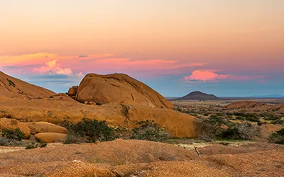 Spitzkoppe rocks and mountains in Namibia